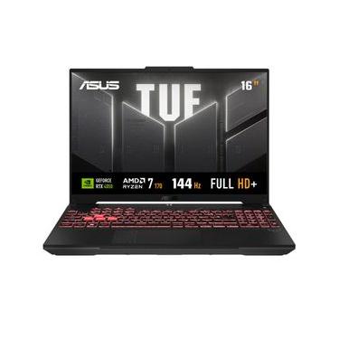 Imagem de Notebook Asus TUF Gaming A16, AMD Ryzen 7, 16GB/512GB SSD, Tela de 16", RTX 4050, Mecha Gray - FA607NUQ-RL019W