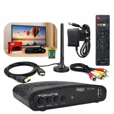 Imagem de Conversor Digital Tomate MCD666 Full HD Recepção UHF VHF HDMI USB Ante