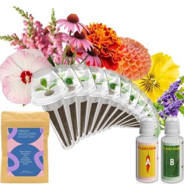 Imagem de Kit de cápsulas hidropônicas para sementes de flores silvestres inbloo
