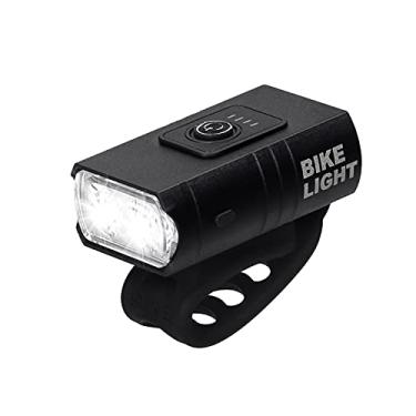 Imagem de yeacher Farol de bicicleta com 6 modos de iluminação Luz de advertência de ciclismo à prova d'água 1000 mAh recarregável de bicicleta com indicador de nível de bateria LED luzes dianteiras para bicicletas de