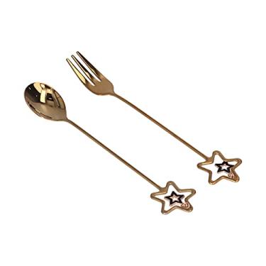 Imagem de Garfo de sobremesa, colher de agitação durável multiuso inovador para hotel para restaurante(#2)