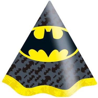 Imagem de Chapéu De Aniversário Batman Geek - 8 Unidades - Festcolor