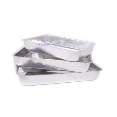 Imagem de Conjunto Assadeiras Altas Alumínio 3 Peças