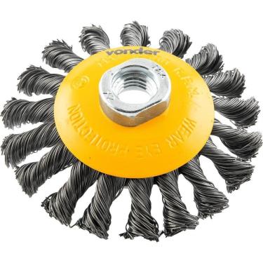 Imagem de Escova Circular Cônica 4"X1/2 M14 Torcida - Vonder