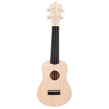 Imagem de Kit Ukulele DIY, faça seu próprio kit de ukulele havaiano de 21'' pintável para crianças DIY brinquedos de montagem conjunto de ferramentas de instalação para crianças, amigos, família, amador