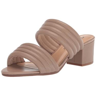 Imagem de Bella Vita Sandália feminina de salto alto Georgette, Couro nude, 6 Narrow