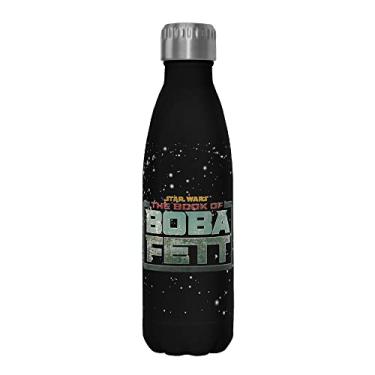 Imagem de Star Wars Garrafa de água de aço inoxidável Boba Fett Main Logo 482 ml, 482 ml, multicolorida