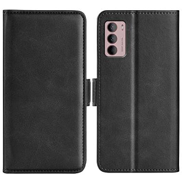 Imagem de YUNCHAO Caixa de telefone Para Motorola Moto G42, capa de couro de fivela magnética dupla capa para celular