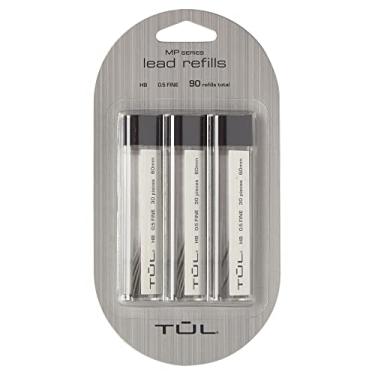 Imagem de TUL® Refil de chumbo, 0,5 mm, dureza HB, 30 fios por tubo, pacote com 3 tubos