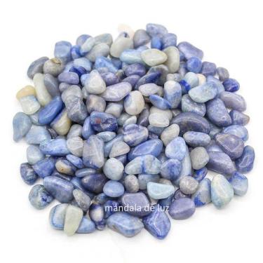 Imagem de Kit De Pedra Quartzo Azul Cristal Natural P 500 Gramas - Mandala De Lu