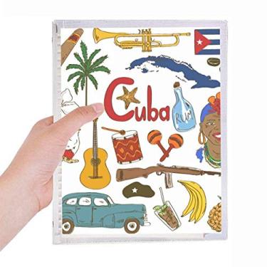 Imagem de Caderno de folhas soltas com bandeira nacional de Cuba Landscap Animals
