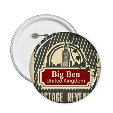 Imagem de London Postage Revenue Reino Unido Reino Unido broches crachá botão decoração acessório 5 peças