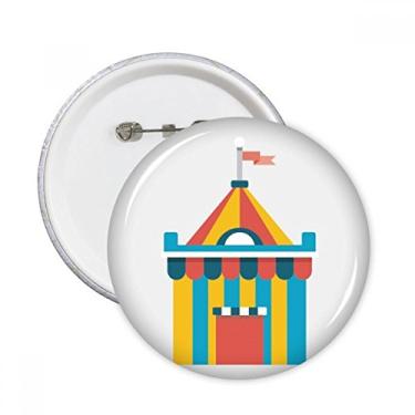 Imagem de Incrível ilustração engraçada de barraca de parque alfinetes redondos emblema botão decoração acessório 5 peças