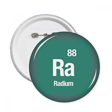 Imagem de Ra Radium Elemento Químico Ciência Pinos Redondos Emblema Botão Decoração Acessório 5pcs