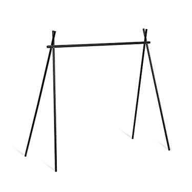 Imagem de Qudai Copos de acampamento ao ar livre Tigelas Rack de secagem dobrável Prateleira pendurada com gancho Suporte de liga de alumínio Piquenique utensílios de mesa para churrasco Prateleira de armazenam