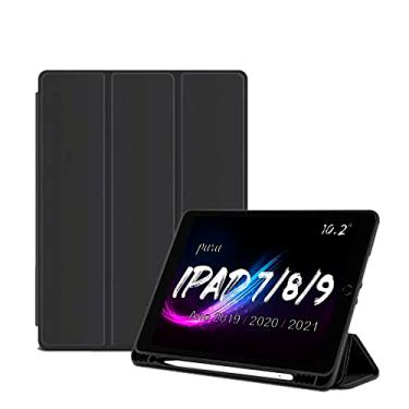 Imagem de Capa case para iPad Apple 7/8 e 9ª gen 10.2" Polegadas Preto premium - Alamo