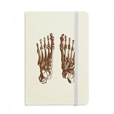 Imagem de Caderno de desenho do pé do osso do corpo humano, capa dura oficial, diário clássico