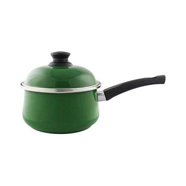 Imagem de Panela Bojuda 16 Esmaltada Verde - 1250 ml - Ewel