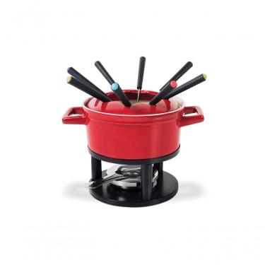 Imagem de Aparelho De Fondue 13 Peças Cerâmica Linha Fondue Brinox Vermelho