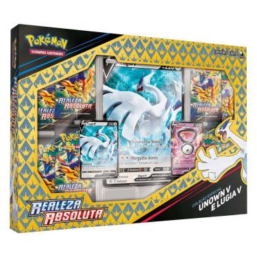 Imagem de Box de Cartas - Pokémon - Realeza Absoluta - Unown V e Lugia V - 51 Cartas - Copag