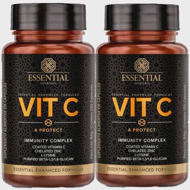 Imagem de Kit 2x Vitamina C - 4 Protect - Essential Nutrition - (120 Capsulas cada)