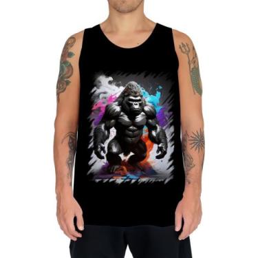 Imagem de Camiseta Regata Gorila Furioso Força Feroz Zoo 6 - Kasubeck Store