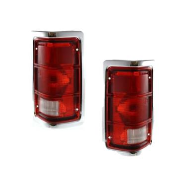 Imagem de KarParts360 Para Dodge Truck Pickup Luz Traseira Montagem Lente 1987-1993 Par Lado do Motorista e do Passageiro para CH2808103 + CH2809103