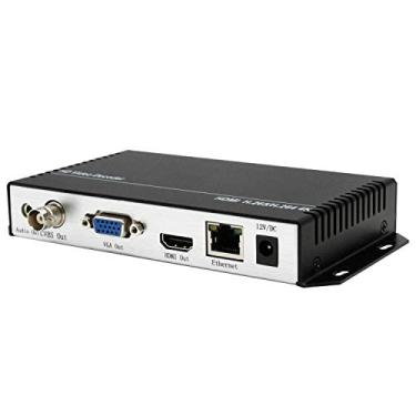 Imagem de ORIVISION Decodificador de vídeo H.265 H.264 HD HDMI VGA CVBS, HTTP RTSP RTMP UDP HLS M3U8 SRT Conversor IP Streaming para 3G para decodificação, codificador e câmera, Facebook, YouTube, plataformas