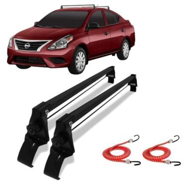 Imagem de Rack de Teto Nissan Versa 2012 até 2019 + 2 Elásticos Carga - VHIP