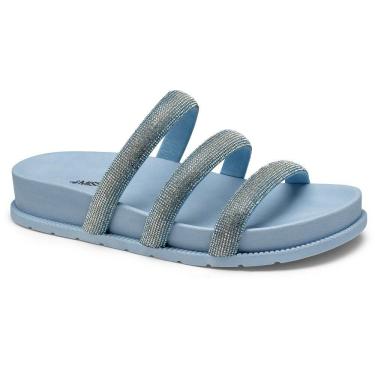 Imagem de Tamanco Slide Flatform Mississipi MB071 Feminino - Azul Claro