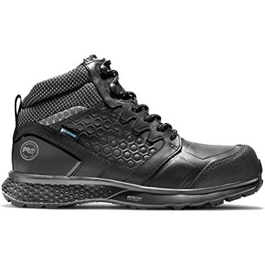 Imagem de Timberland PRO Bota industrial feminina Reaxion Athletic Hiker Composite Safety Toe, Preto/cinza, 38