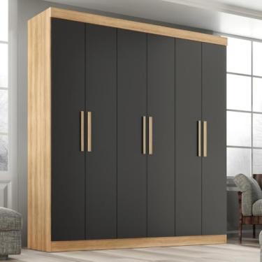 Imagem de Guarda Roupa Casal Lisboa 6 Portas 2 Gav Teka/onix