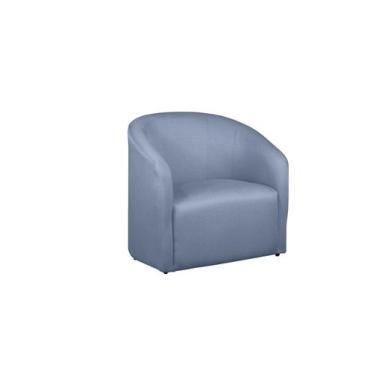 Imagem de Poltrona Lara Decorativa Luxo Sala de Estar Recepção Tecido Linho - Es