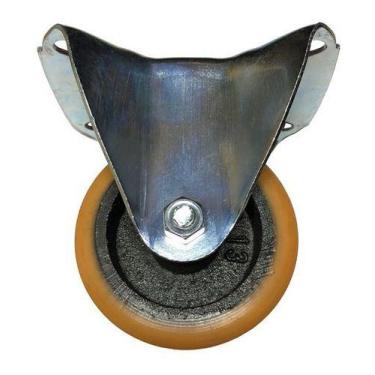 Imagem de (12pçs) Rodizio Alumínio C/ Pu 3pol. Base Fixo 150kg Roda - ABCMAIOR