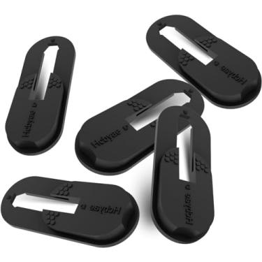 Imagem de Hcbyae Fechaduras de fogão a gás, protetor de botão de forno de segurança infantil para crianças e animais de estimação (pacote com 5) (preto)