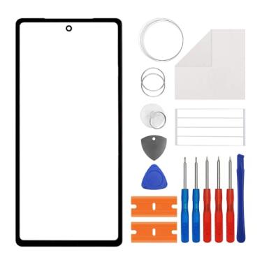 Imagem de Duotipa [Novo painel de vidro frontal de substituição para Google Pixel 7a-15.5 cm, substituição da tela de vidro frontal com kit de ferramentas de reparo OCA - sem tela LCD e digitalizador sensível
