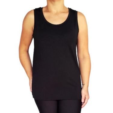 Imagem de Camiseta Feminina Regata Básica Lisa Suplex Light Pp ao Plus Size - SE