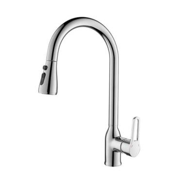 Imagem de Torneira Misturador Gourmet Cozinha Cromado Bica Extensível HB-M1302 -