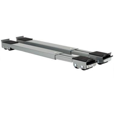 Imagem de Suporte Rodinhas Ajustável Base Máquina Lavar Móveis 200kg - BASEMOVEL