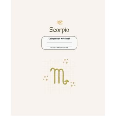 Imagem de Composition Notebook: Scorpio Astrology Notebook | Wide Ruled Notebook | Composition Notebook Wide Ruled 7.5 x 9.25, 120 pages for kids, teens, adults