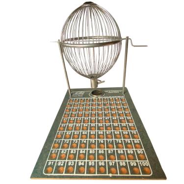 Imagem de Jogo Vispora 1 A 100 Globo De Metal Tabuleiro Em Madeira N°3