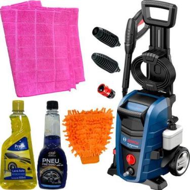Imagem de Lavadora Alta Pressão Bosch Ghp 180 E Kit Limpeza Carro 110v