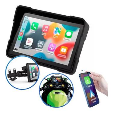 Imagem de Central Multimídia 5 Pol Moto, Carplay Android Auto, Ip67 - H-Tech