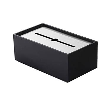 Imagem de Caixa dispensadora de lenços caixa de lenços grande de aço inoxidável leve luxo criativo caixa de papel de mesa caixa de guardanapo suporte de caixa de lenços (cor: D) (A)