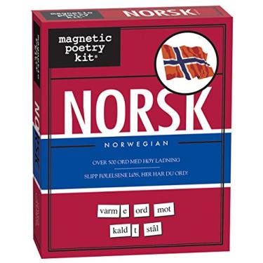 Imagem de Magnetic Poetry - Kit norueguês (Norsk) – Palavras para geladeira – Escreva poemas e letras na geladeira – Feito nos EUA