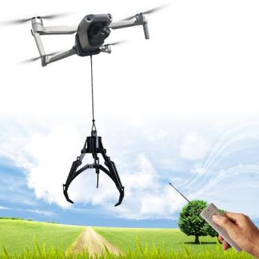 Imagem de XTnueotr Dispositivo de liberação universal de drone Airdrop para entrega de carga útil, para DJI Mini4/Mini3/Mini2/Air3/Air2/Air2S/Mavic4/Mavic3/Mavic Series Acessórios de drone (garra mecânica)