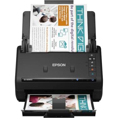 Imagem de Epson Scanner de documentos Workforce ES-500W II sem fio colorido duplo para PC e Mac, com alimentador automático de documentos (ADF) e digitalização a partir de smartphone ou tablet