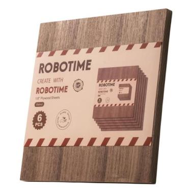 Imagem de Madeira compensada de nogueira ROBOTIME 3mm 30x30cm para corte a laser