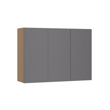 Imagem de Armário Aéreo 120cm 3 Portas Slim Luciane Móveis