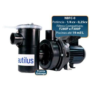 Imagem de Moto Bomba Para Piscina 1/4cv 0,25cv Nautilus Motor Weg Centrífuga NBF